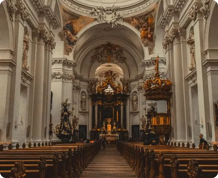 Church interior reflecting our mission and vision